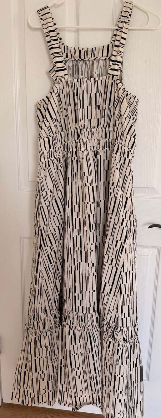 Anthropologie The Somerset Maxi Dress: Poplin Halter Edition in Geometric Print - Picture 7 of 11